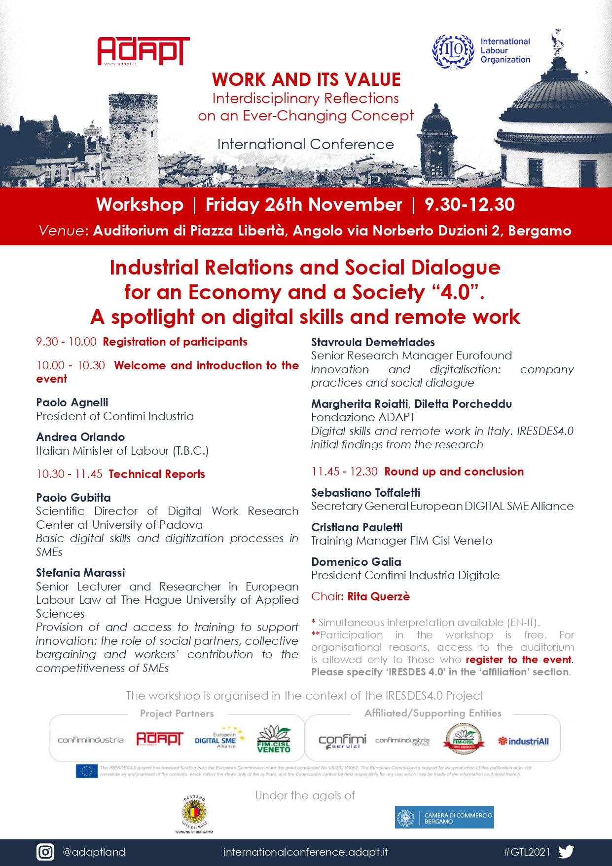 Industrial Relations and Social Dialogue for an Economy and a Society “4.0”. A spotlight on digital skills and remote work